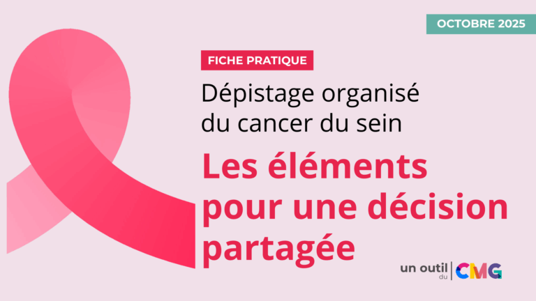 Dépistage organisé du cancer du sein